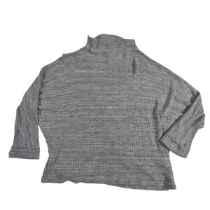 Velvet by Graham & Spencer Knit Mock Neck‎ Dolman Sleeve Sweater Womens L READ